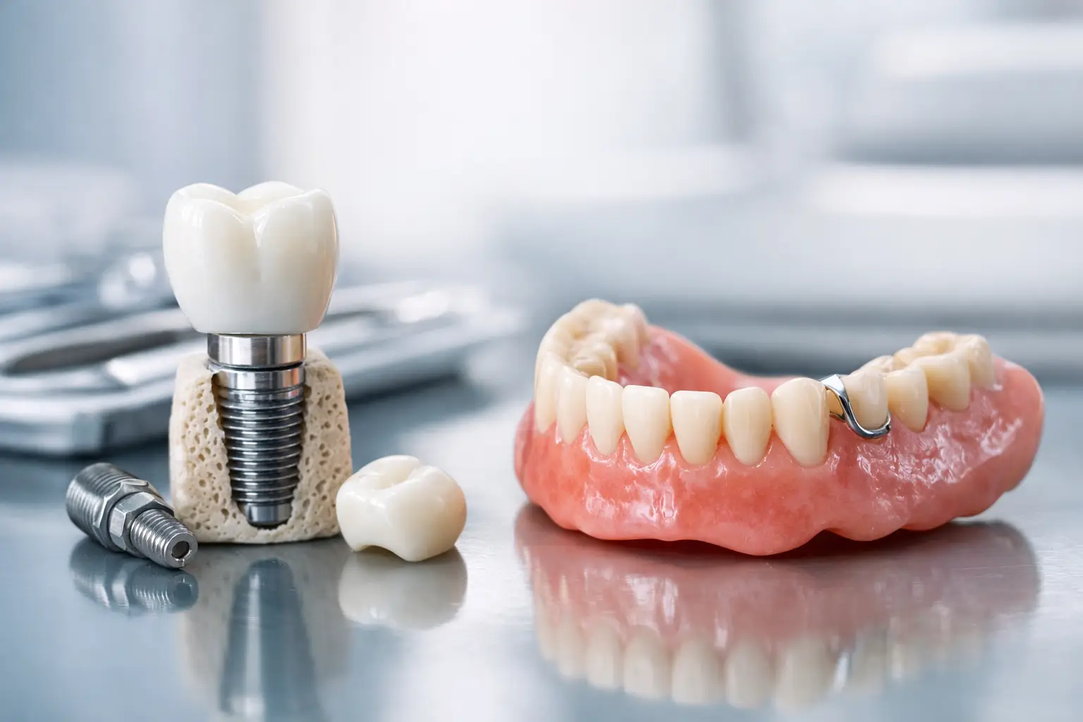 Implant dentar sau proteză - ce alegi?